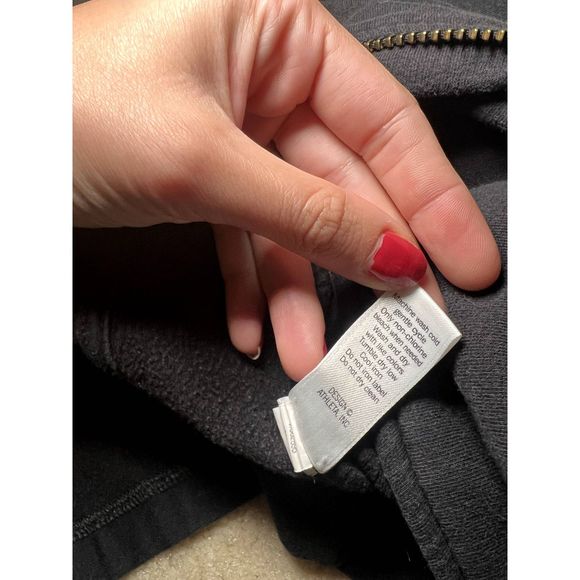 Athleta On The Move Moto Women's Black Asymmetrical Zip Up Jacket | Small - Picture 6 of 6